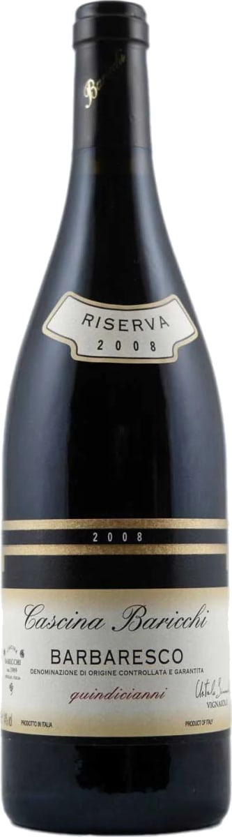 Cascina Baricchi Barbaresco Riserva Quindicianni 2008