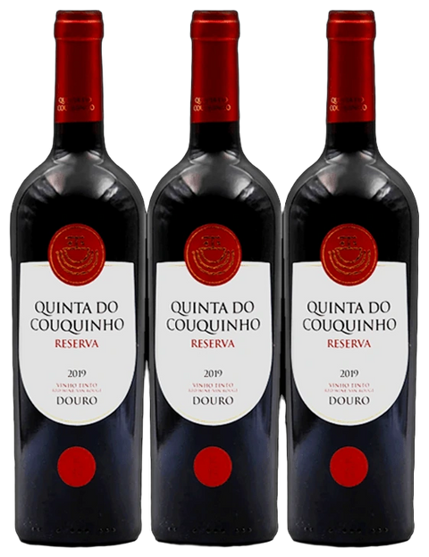Conjunto de 3 Garrafas de Quinta do Couquinho Reserva Tinto 2021 - Vinogrande
