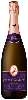 Bottle of Espumante Quinta dos Abibes Arinto & Baga Reserva Bruto 2023 — rosé sparkling wine
