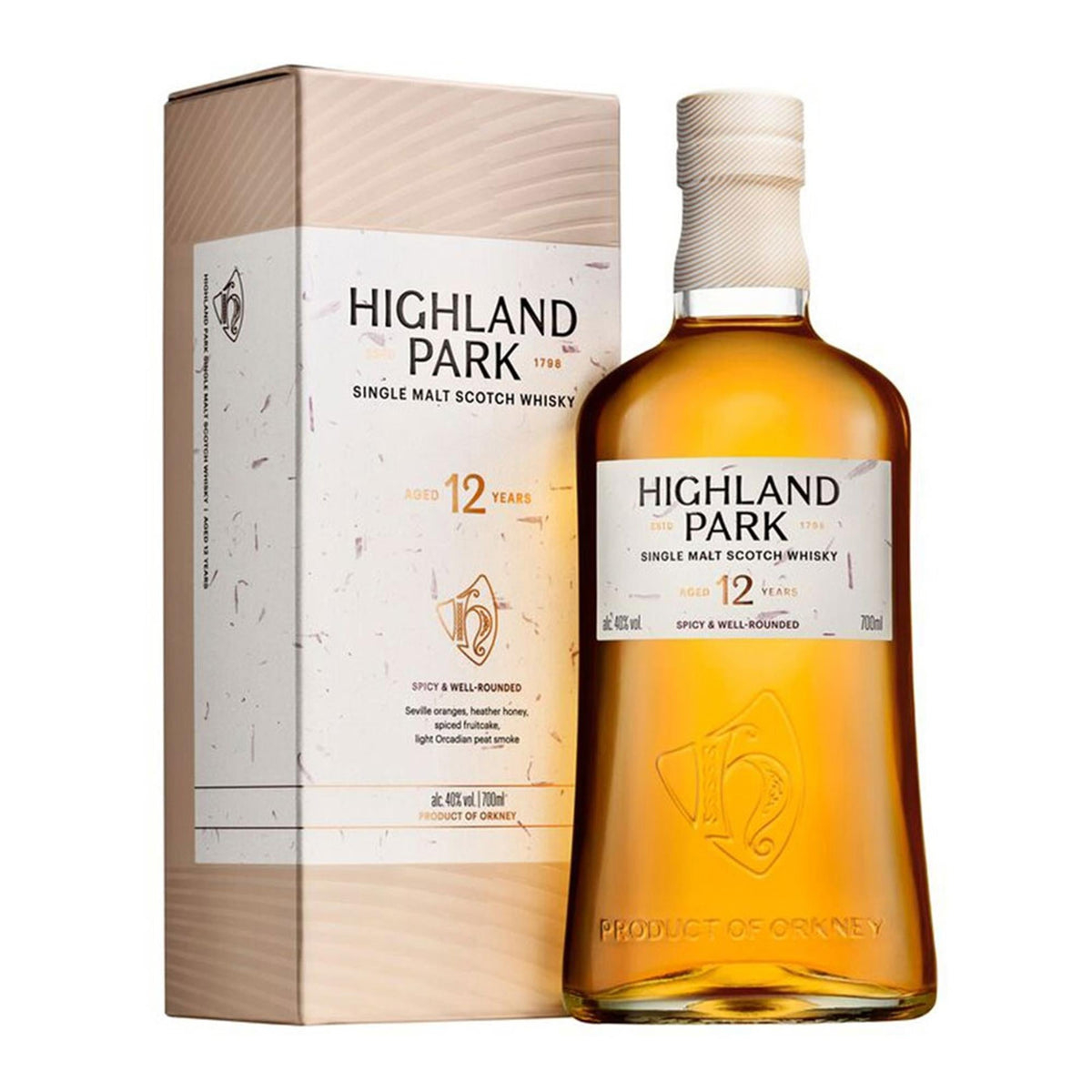 Bottle of Highland Park 12 Anos Viking Honour