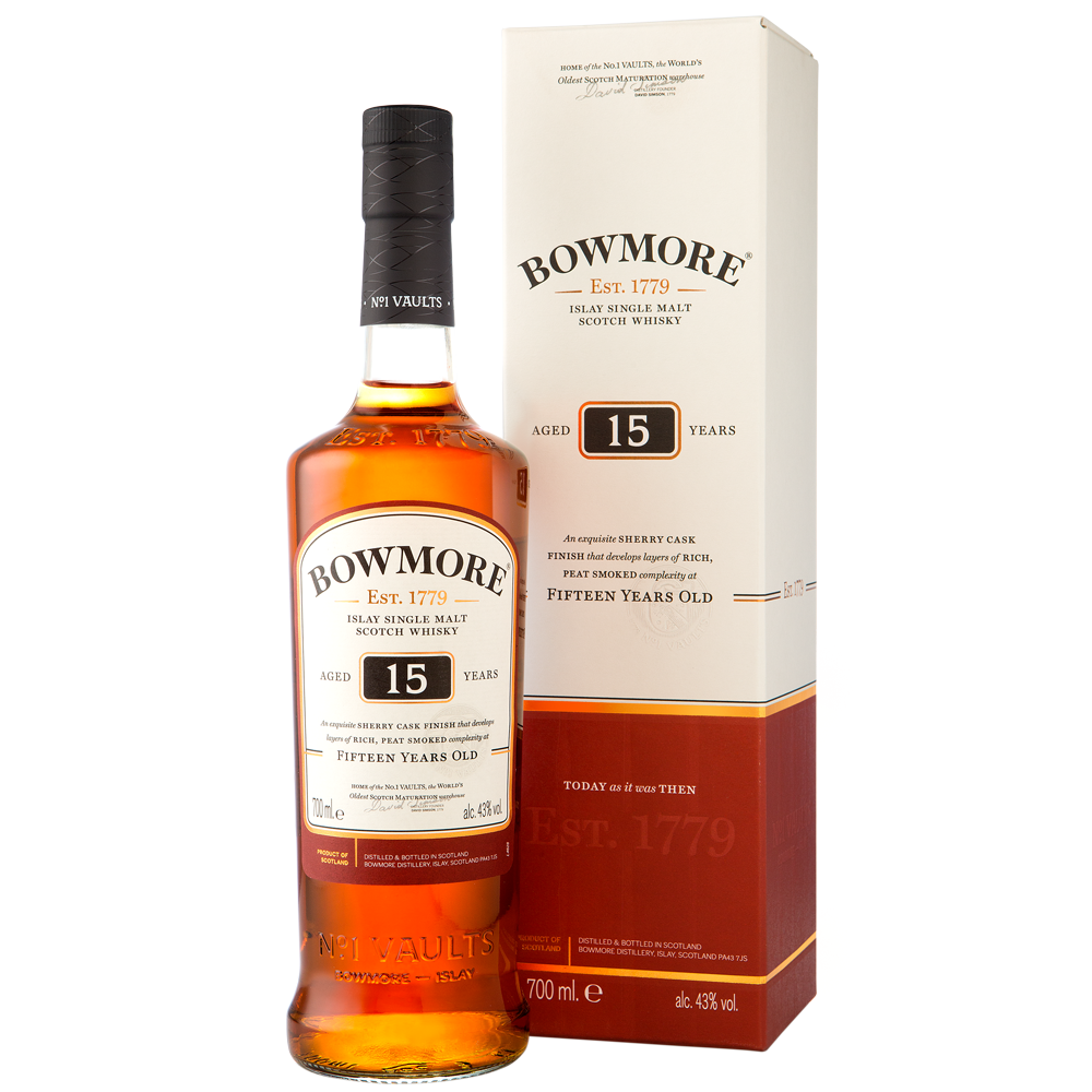 Botella de Bowmore 15 Anos