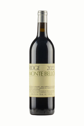 Bottle of Ridge Monte Bello 2022