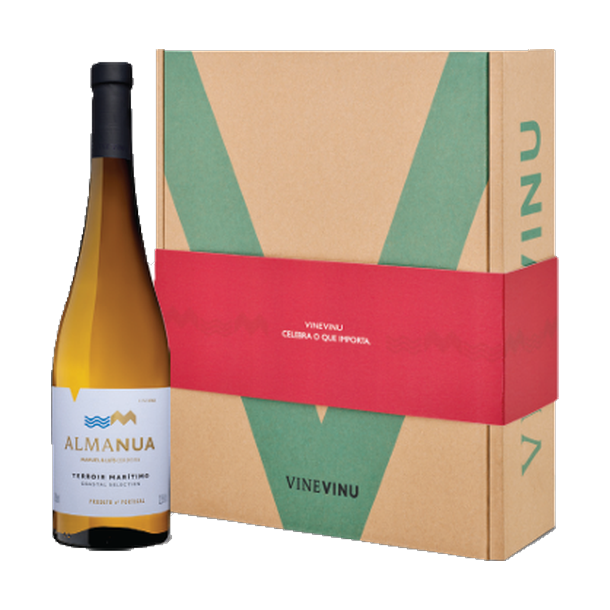 Conjunto 3 gfs Vinevinu Almanua 0,75lt c/ Cxa Cartão