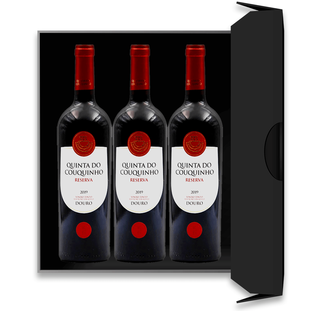 Conjunto de 3 Garrafas de Quinta do Couquinho Reserva Tinto 2021 - Vinogrande