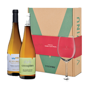 Conjunto Vinevinu 1 gf Almanua + 1 gf Gerações Alvarinho + 1 copo