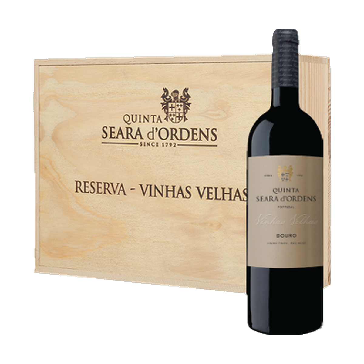  Seara d’Ordens Reserva Vinhas Velhas c/ Cxa Madeira 3 gfs
