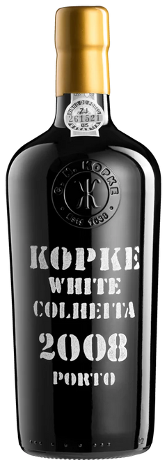 Garrafa de Kopke Colheita White 2008, vinho do Porto branco Colheita