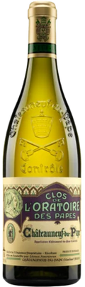 Botella de L'Oratoire des Papes Châteauneuf-du-Pape Branco 2024 — vino blanco