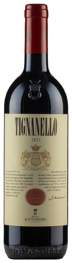 Botella de Tignanello 2021