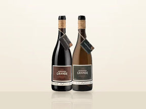 Pack Natal Amphora Alentejo: Herdade Grande Amphora Tinto 2021 e Amphora Branco 2020, lado a lado