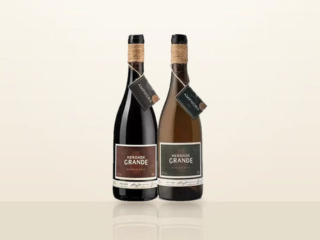 Pack Natal Amphora Alentejo: Herdade Grande Amphora Red 2021 and Amphora White 2020, side by side