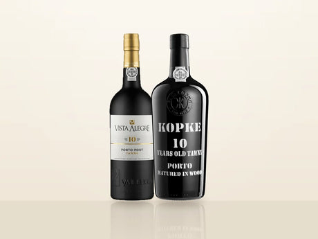 Pack Natal Porto 10 Anos: Vista Alegre 10 Anos Tawny e Kopke 10 Anos Tawny, lado a lado
