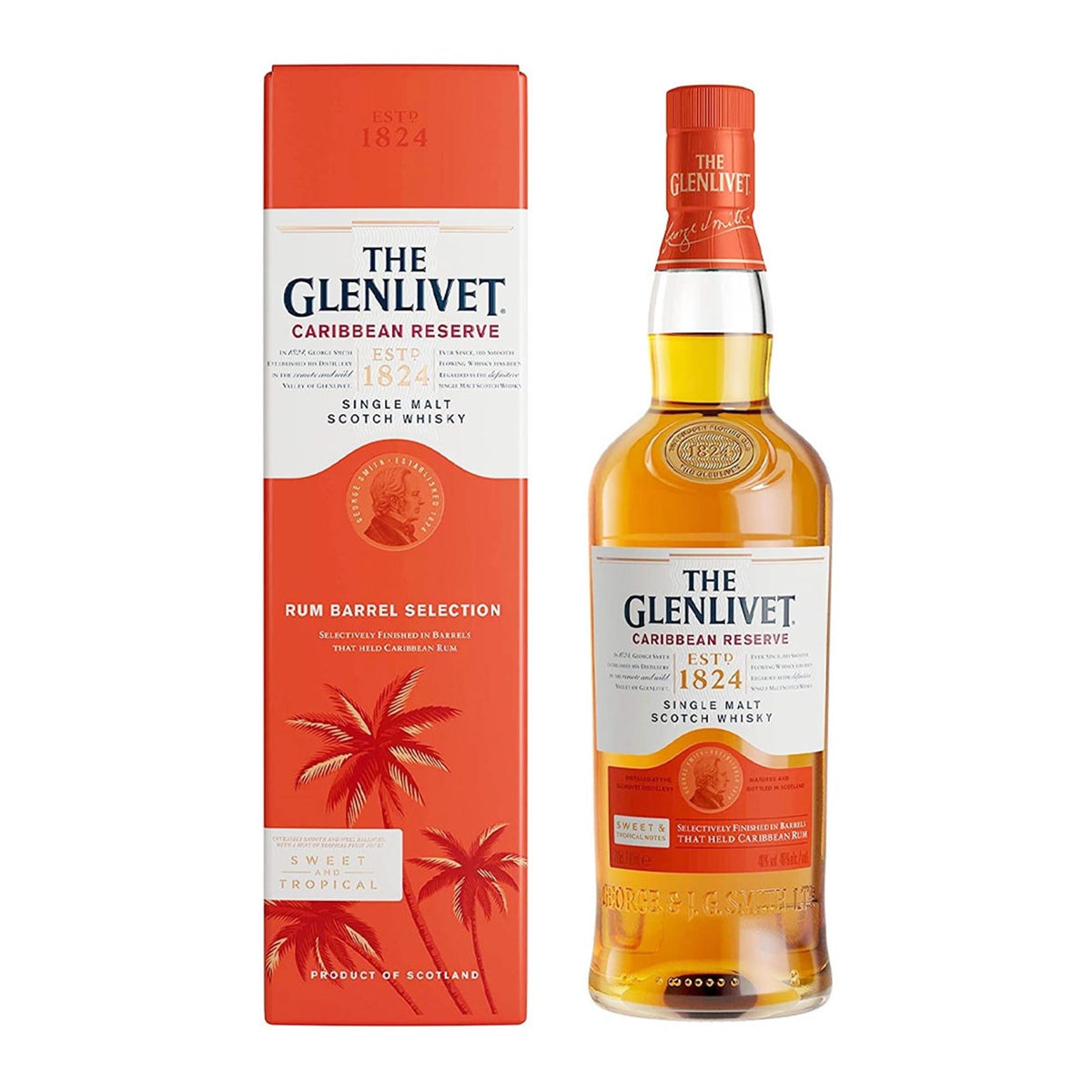 Bottle of The Glenlivet Caribbean Reserve
