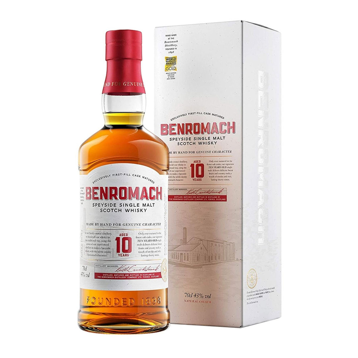 Botella de Benromach 10 Anos